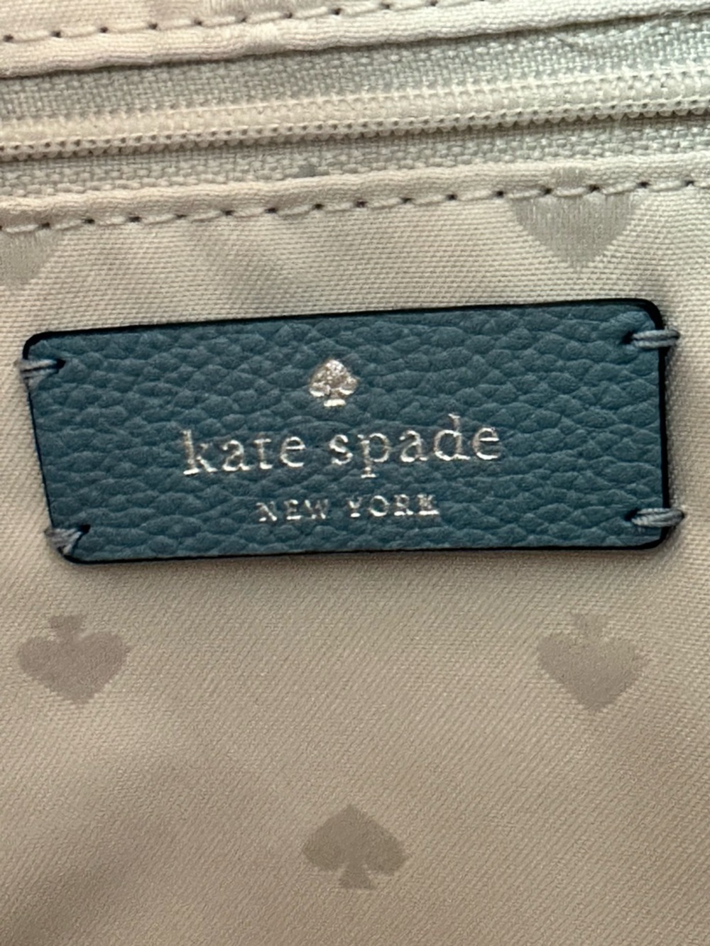 kate spade Smooth Blue Leather Shoulder Bag - Picture 9 of 11